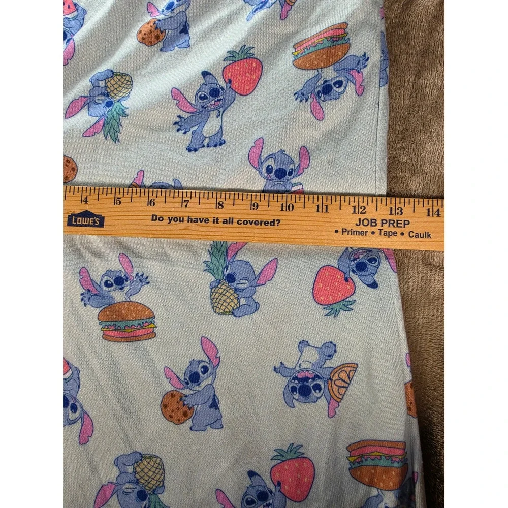 Disney Lilo & Stitch Pajama Pants Womens XL Blue Snack Print Lounge Sleepwear - Picture 3 of 9